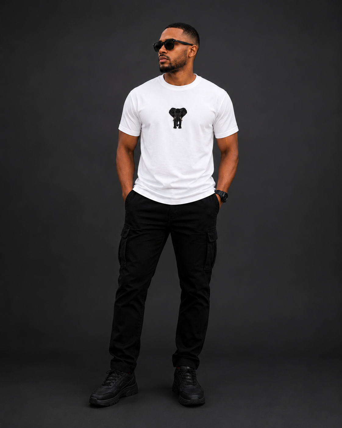 Elephant Tee in White